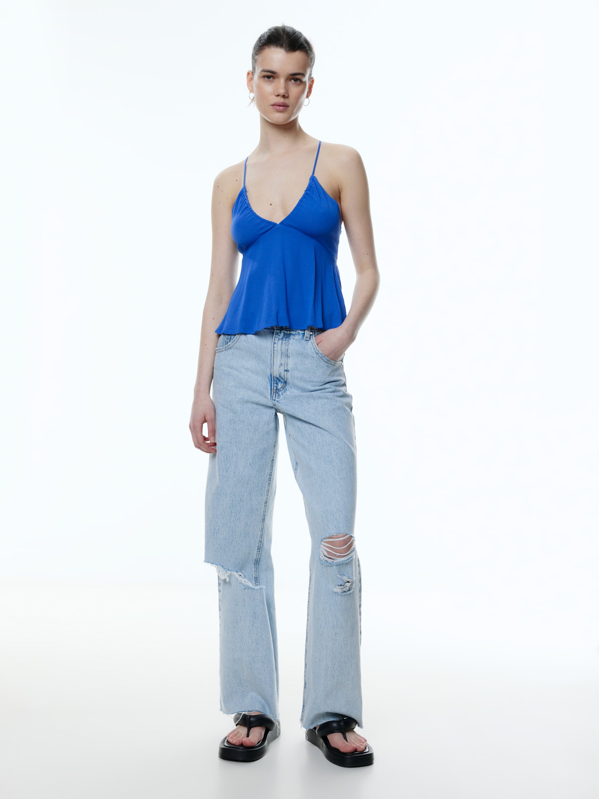 EDITED Producten Top 'Viviene' Violetblauw
