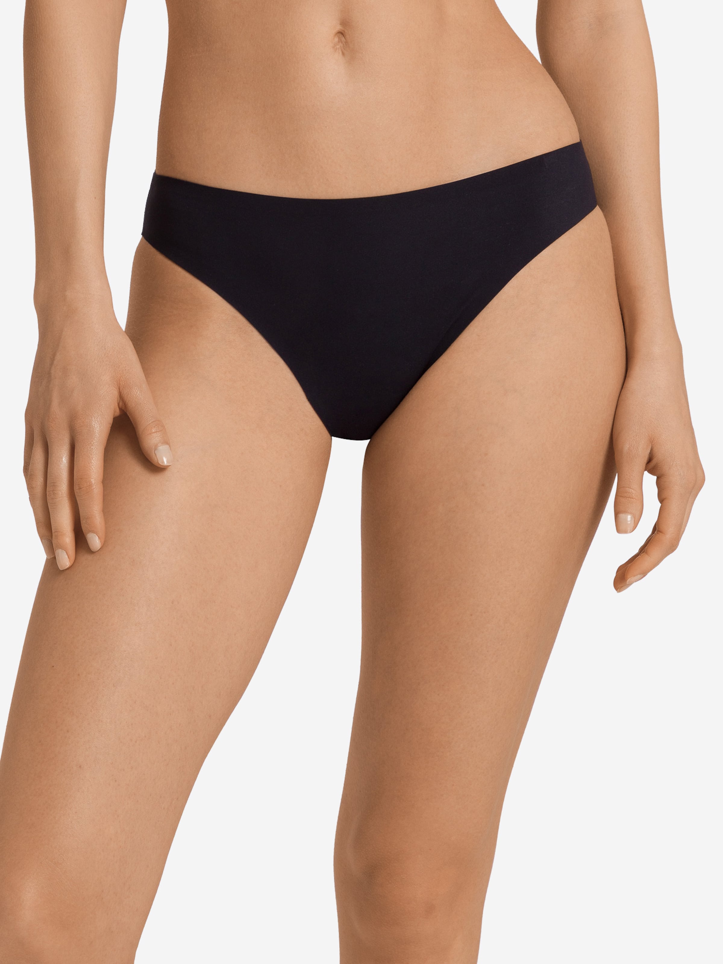 Slip ' Invisible Touch ' Hanro en noir : devant
