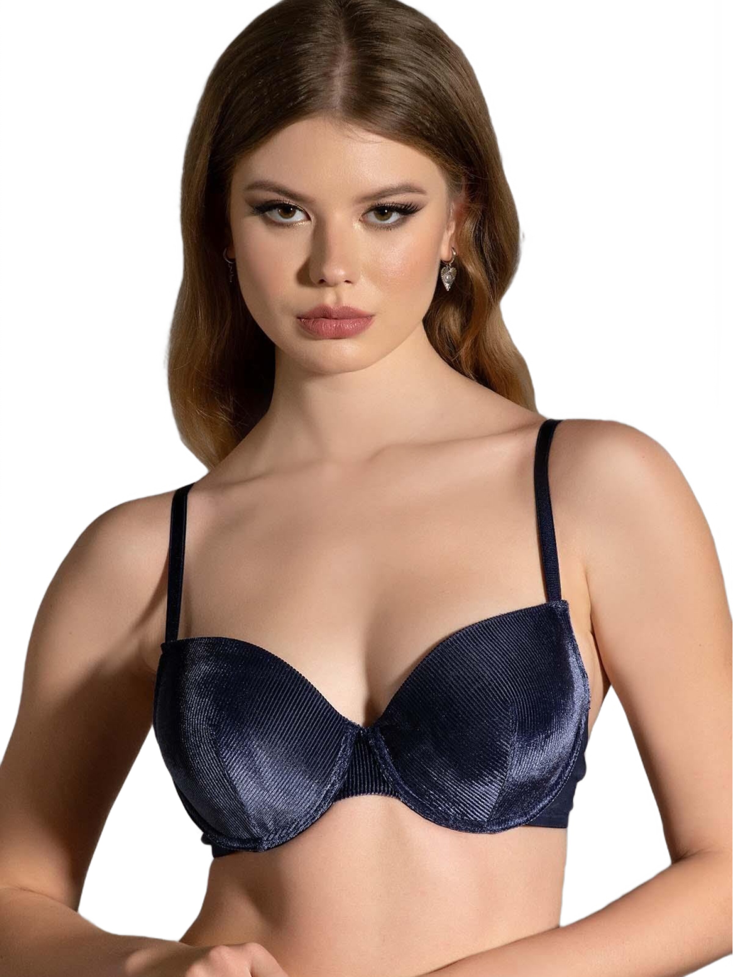 C&City T-shirt BH in Blauw: voorkant