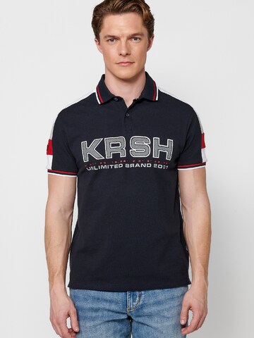 KOROSHI - Camiseta en azul: frente