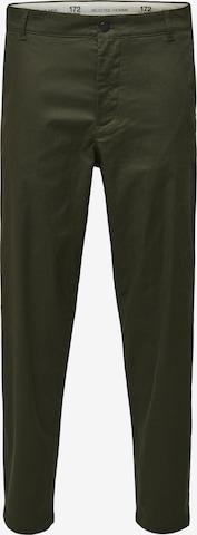 SELECTED HOMME - Pantalón chino 'Repton' en verde: frente