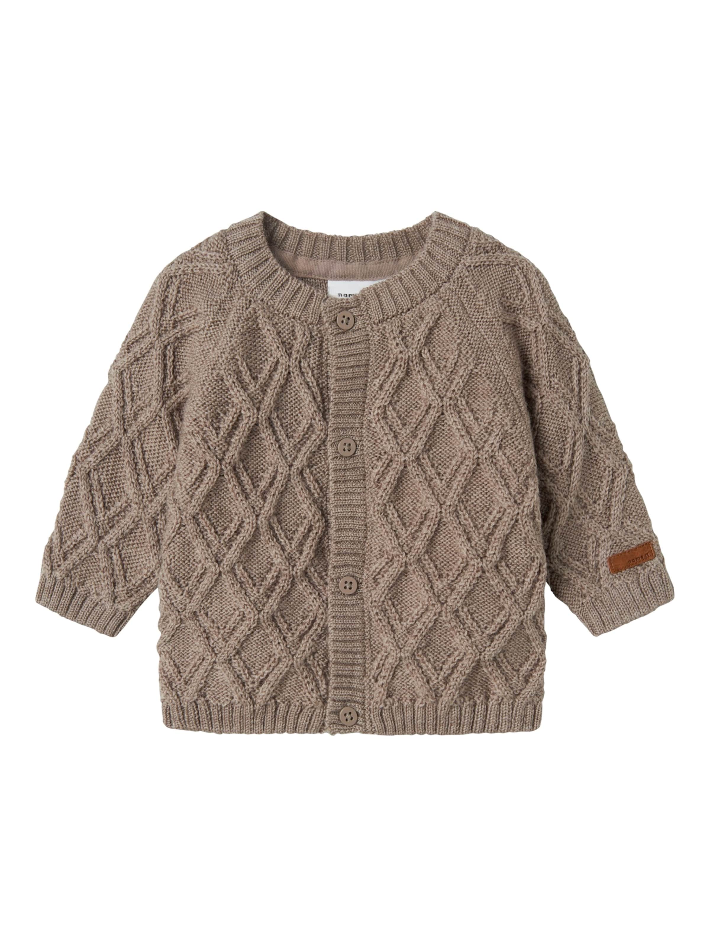 NAME IT Knit Cardigan 'NBNWRUNI' in Grey: front