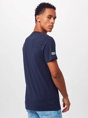 Superdry Tapered T-Shirt 'CHENILLE' in Blau