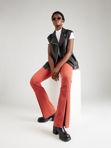 HUGO Flared Trousers 'Halice' in Red