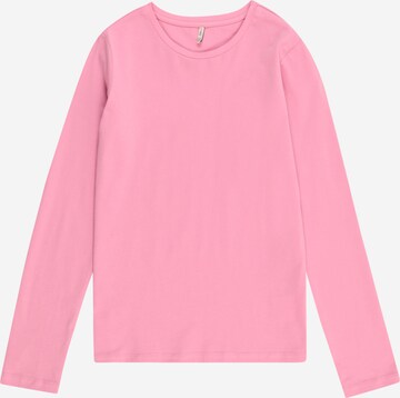 T-Shirt KIDS ONLY en rose : devant