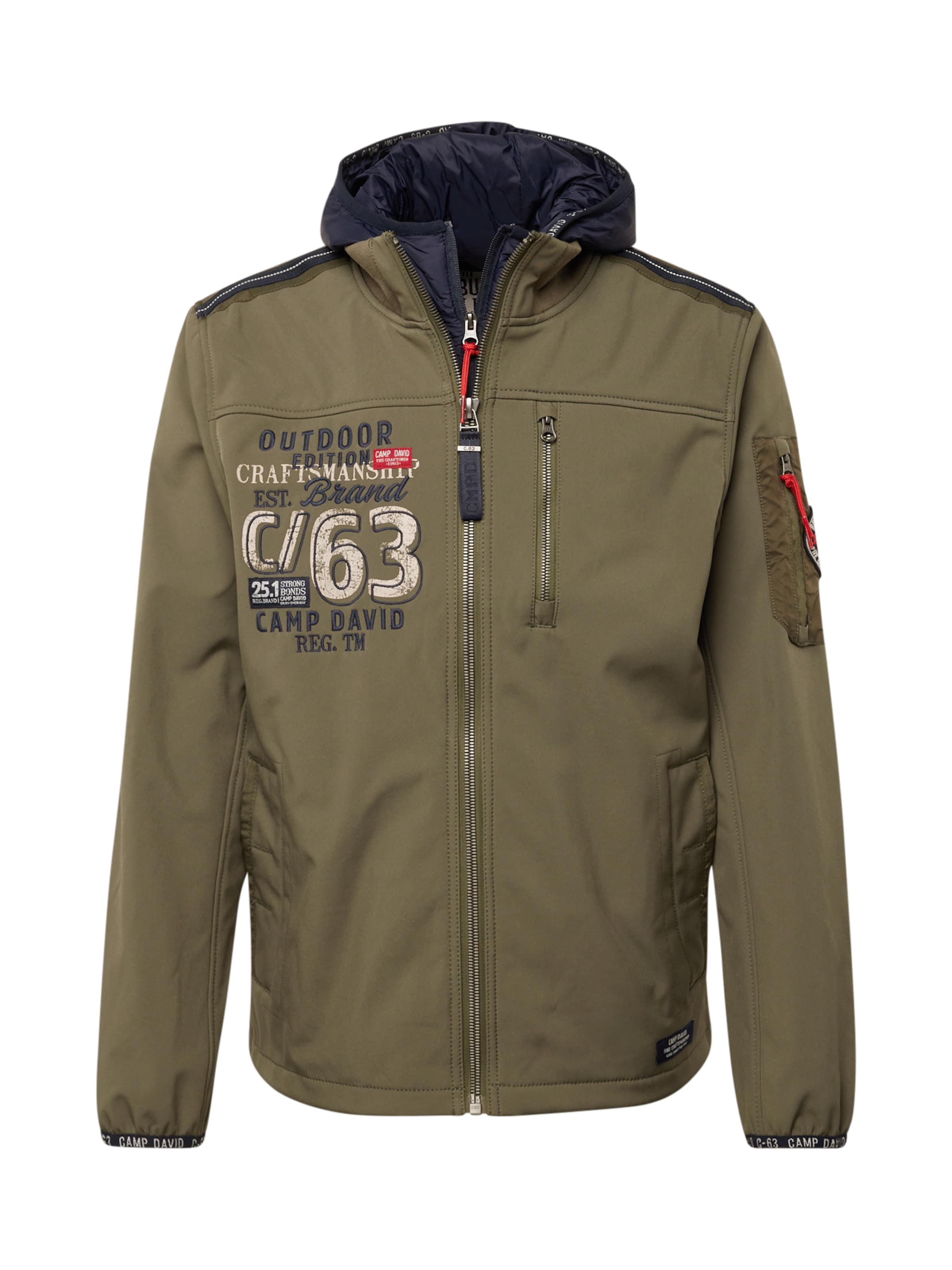 CAMP DAVID Демисезонная куртка в Зеленый: спереди