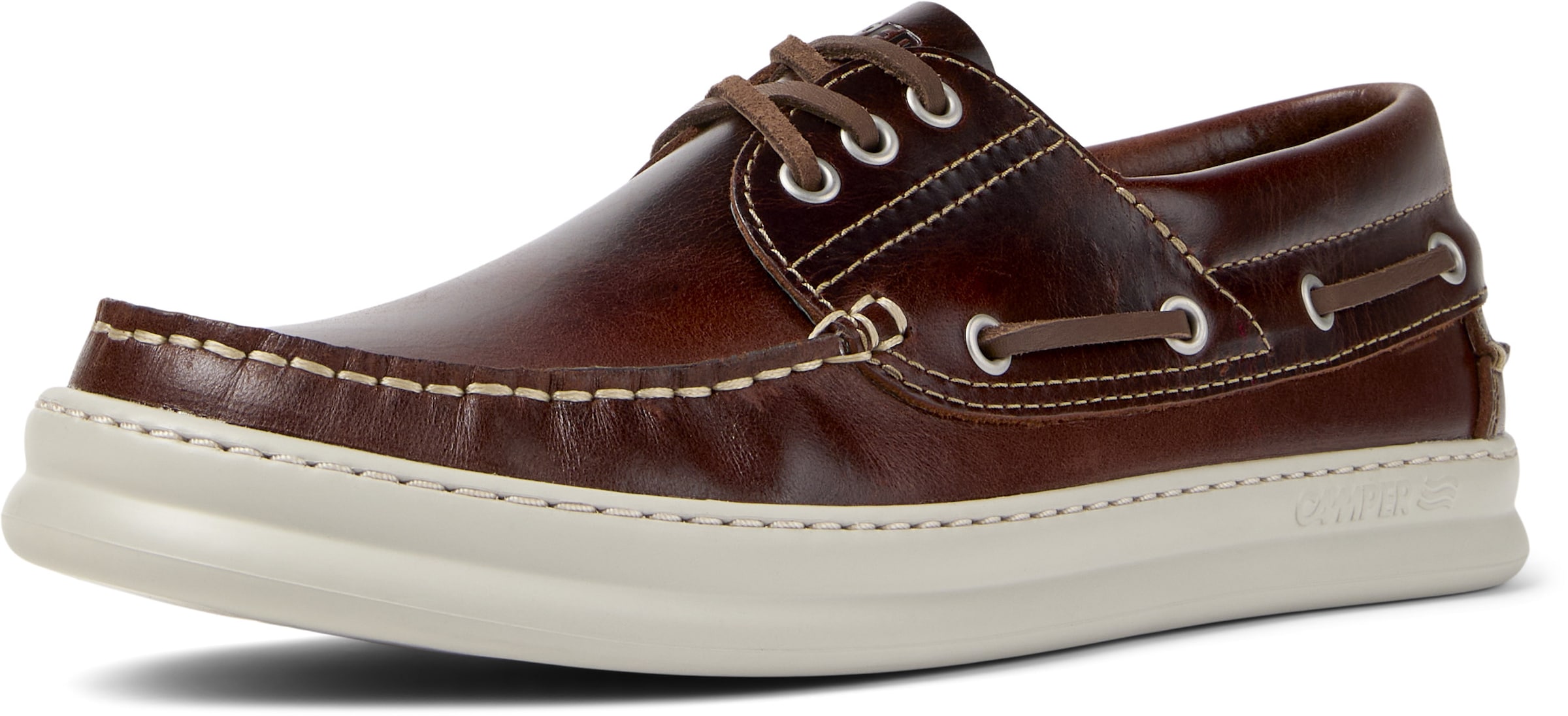 CAMPER Moccasins 'Runner Four' in Brown: front
