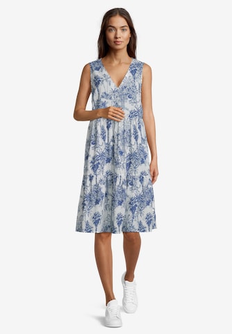 Robe Vera Mont en bleu : devant