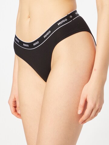 Slip 'TRIPLET BRIEF STRIPE' di HUGO in nero: frontale