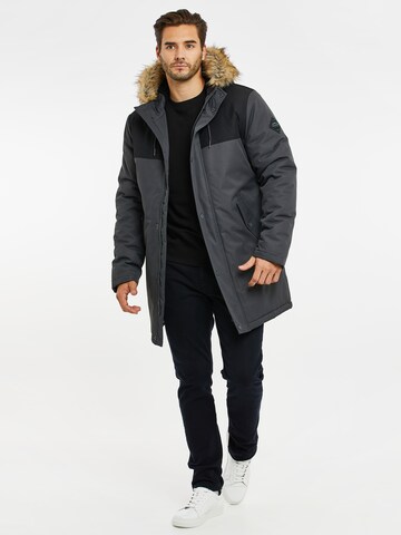 Threadbare Winterjas 'Parkston' in Grijs
