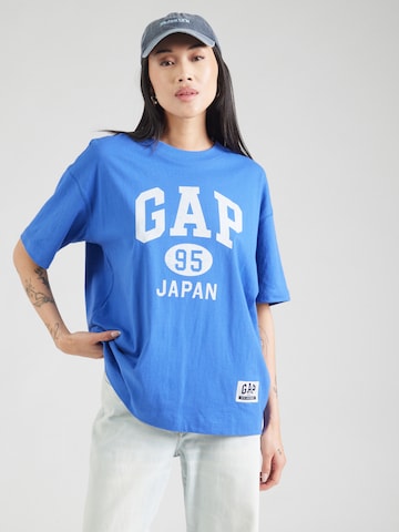 GAP Футболка оверсайз в Синий: спереди