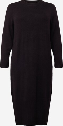 Abito in maglia 'PLAZA' di Vero Moda Curve in nero: frontale