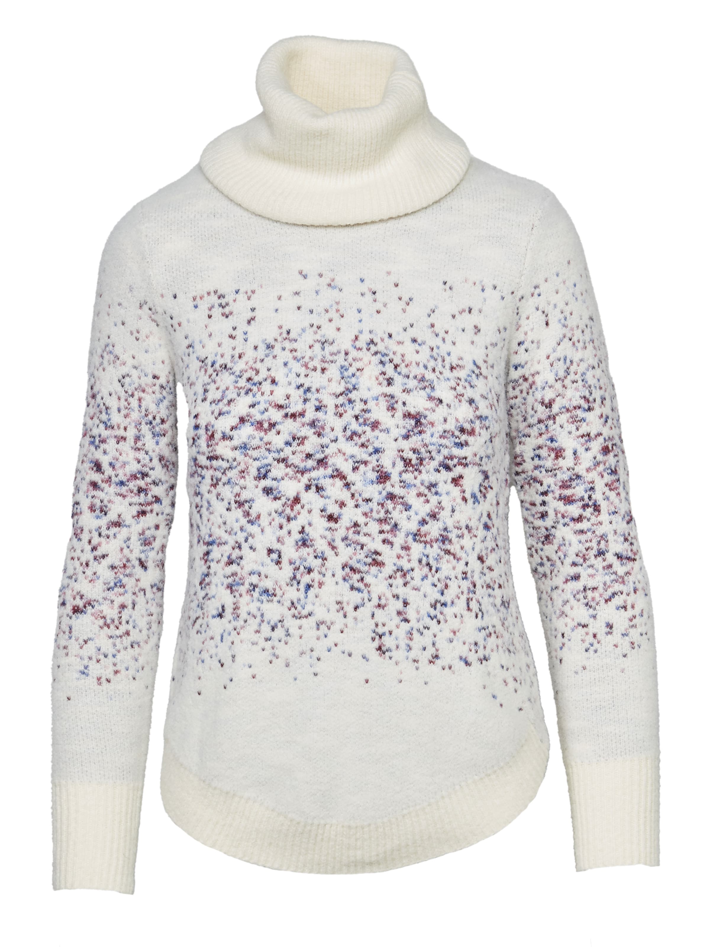 Pulover KOROSHI pe lila / alb murdar, Vizualizare produs