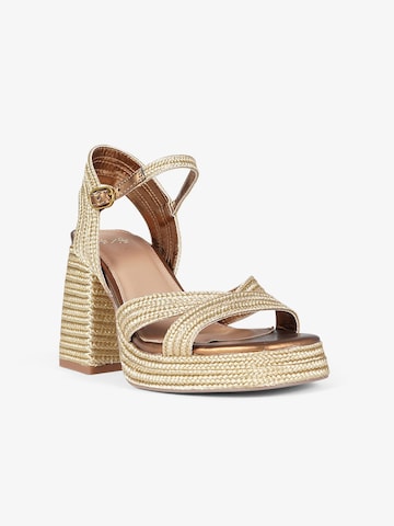 EXE Hochhackige Sandalen in Gold