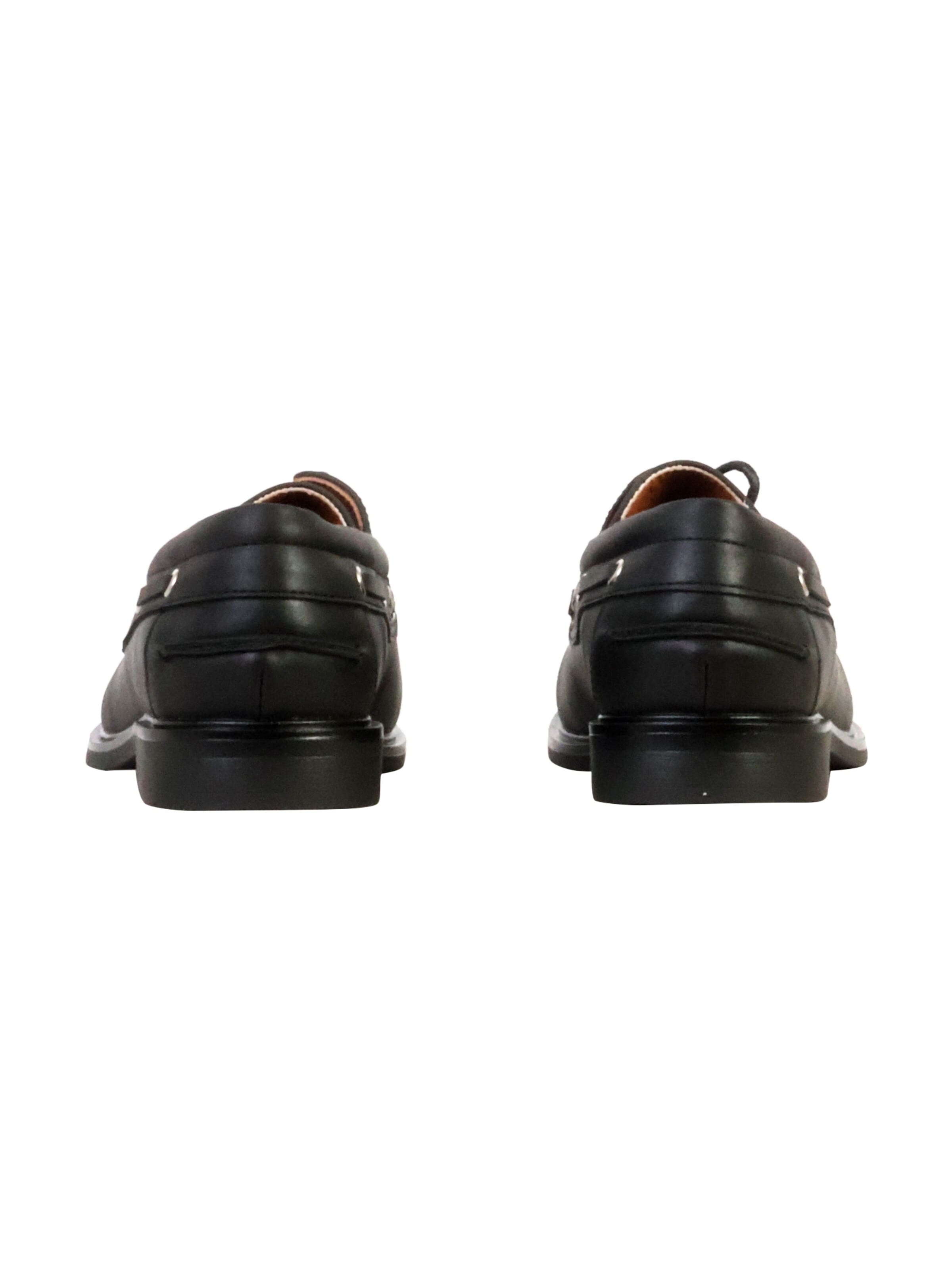 Chaussure basse 'Schnür-Mokassin' Super Mode en noir