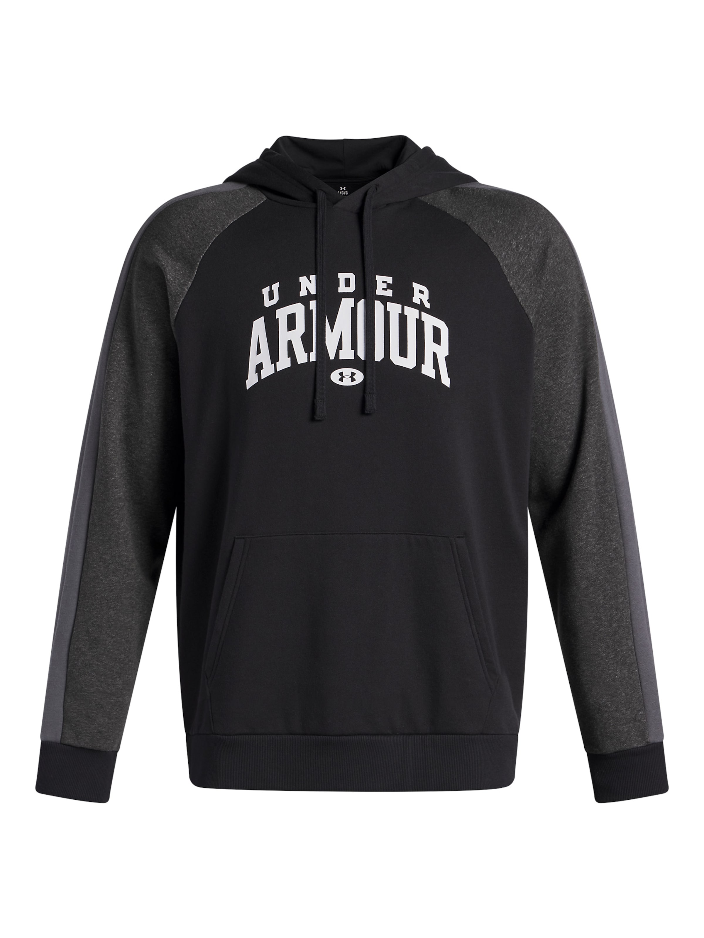 UNDER ARMOUR Sports sweatshirt 'Rival' in Black: front