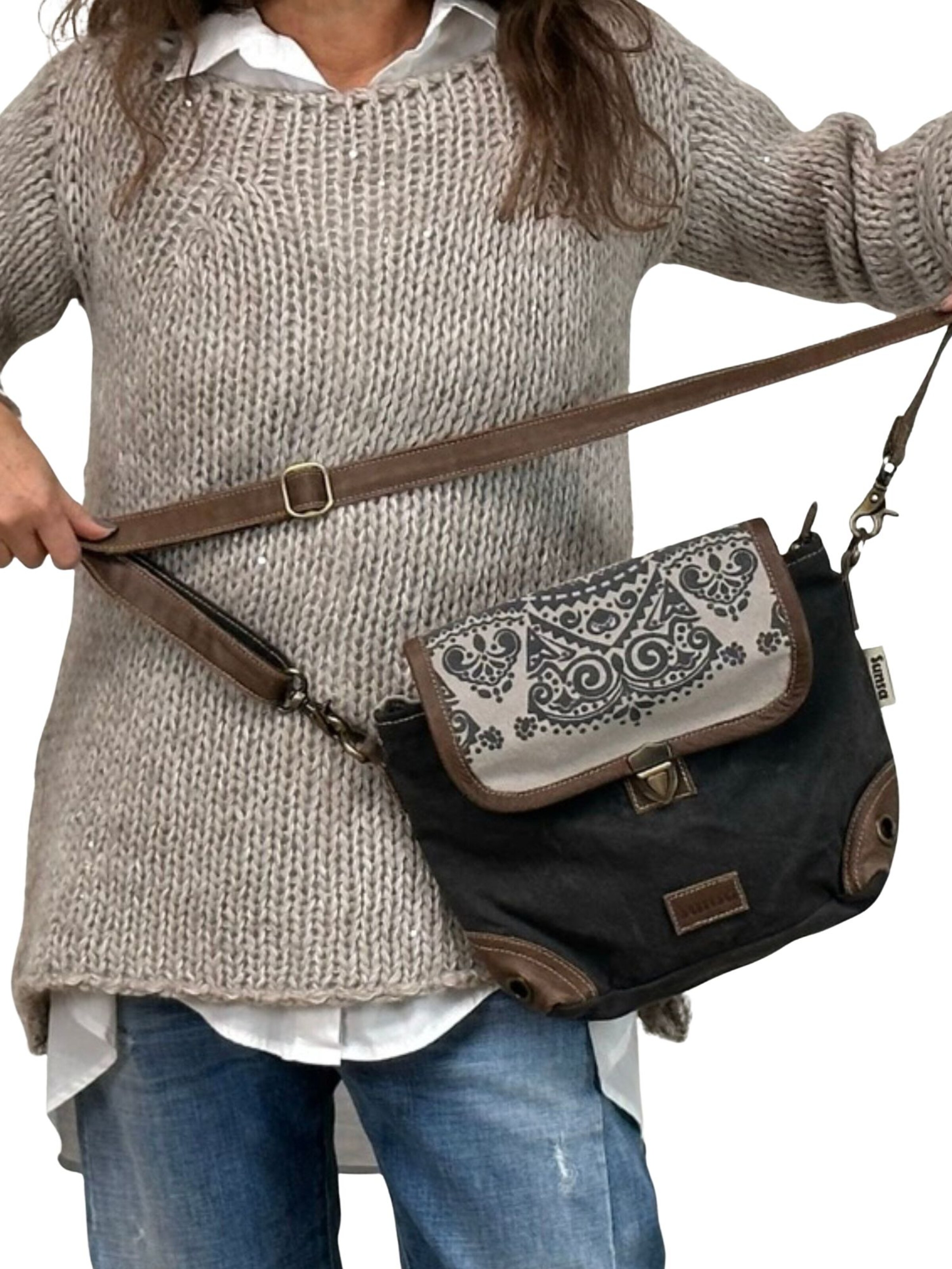 Sunsa Crossbody Bag 'Sunsa' in Grey