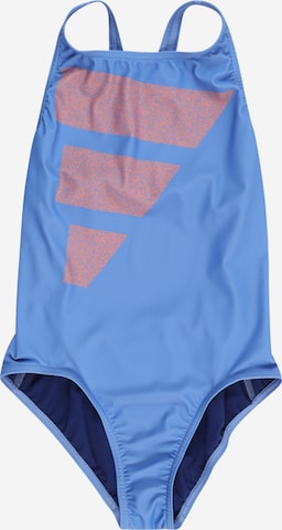 ADIDAS PERFORMANCE Athletic Swimwear 'Big Bars Logo' in Blue: front