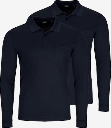 Ragman Shirt 'Basic' in Blue: front