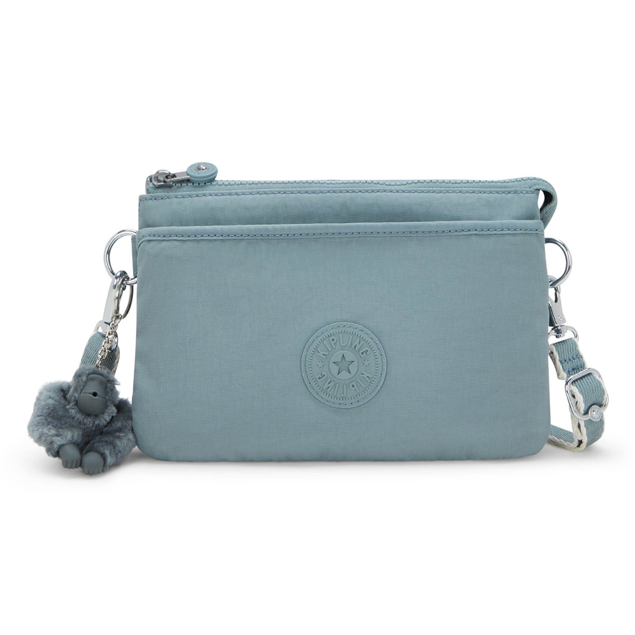 KIPLING - Mala de ombro 'Riri' em azul: frente