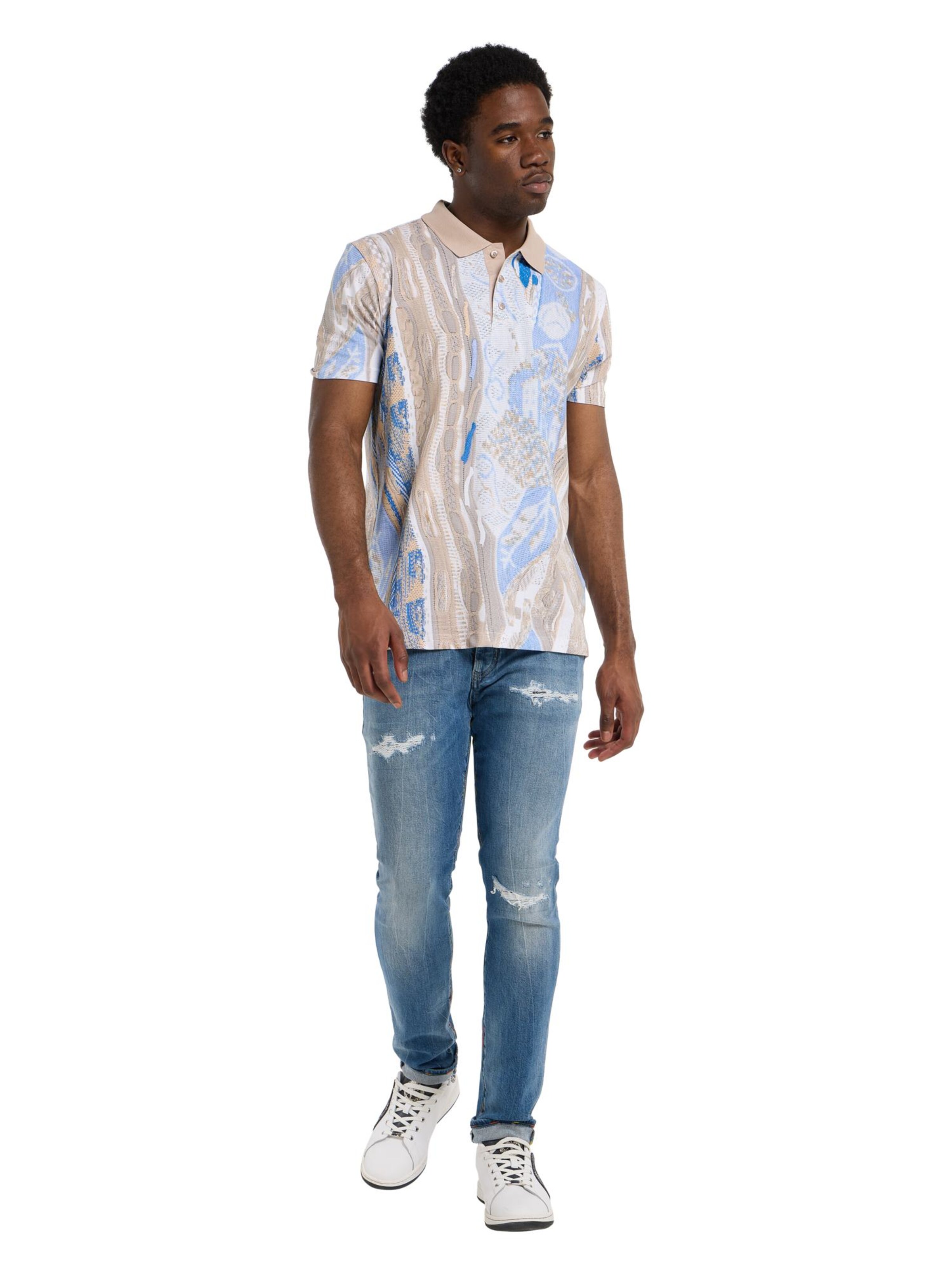 T-Shirt 'Eisath' Carlo Colucci en mélange de couleurs