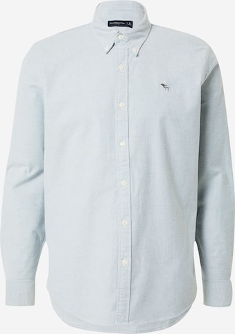 Coupe regular Chemise 'OXFORD' Abercrombie & Fitch en bleu : devant