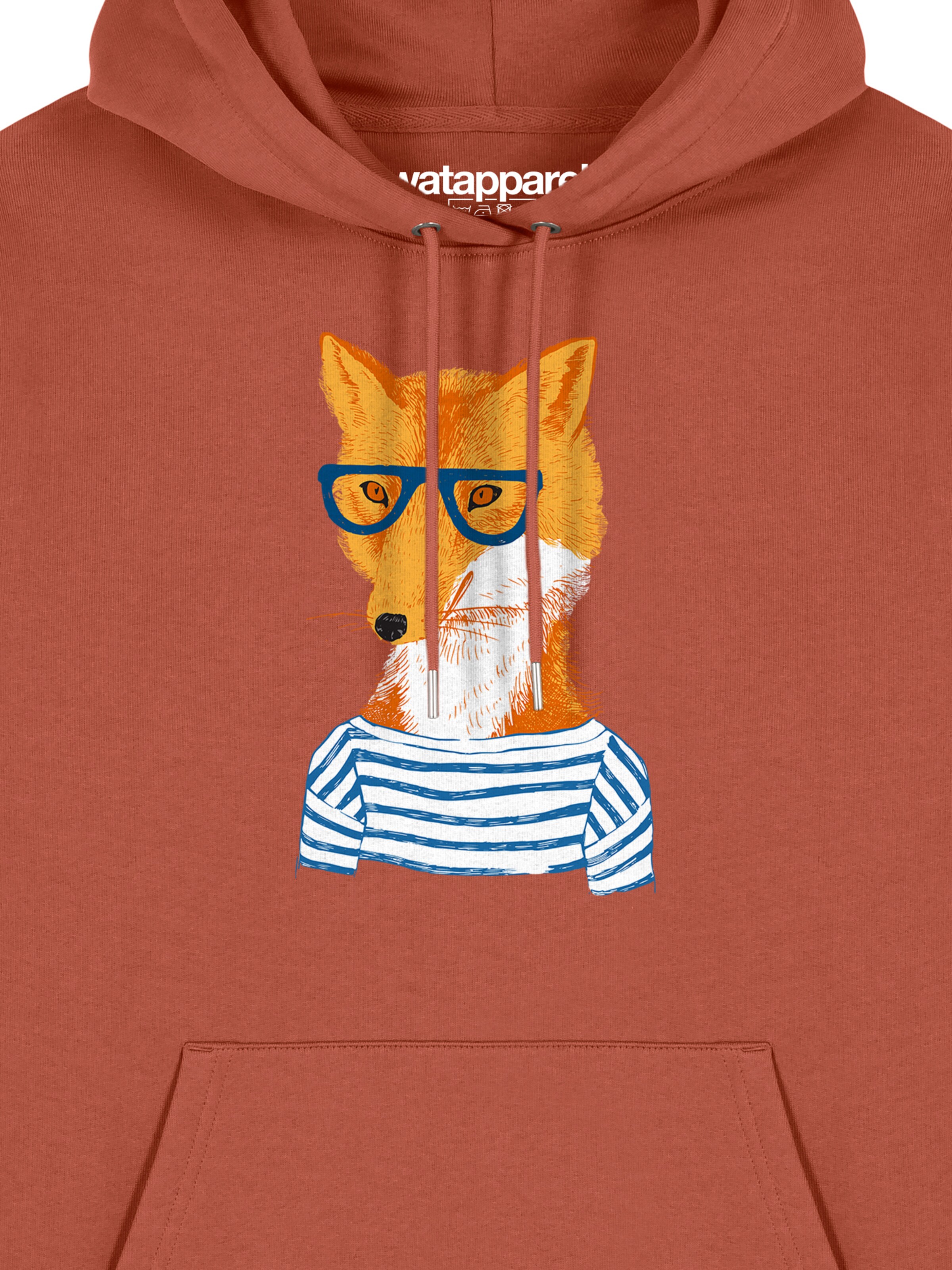 Sweat-shirt ' Fuchs ' Watapparel en marron