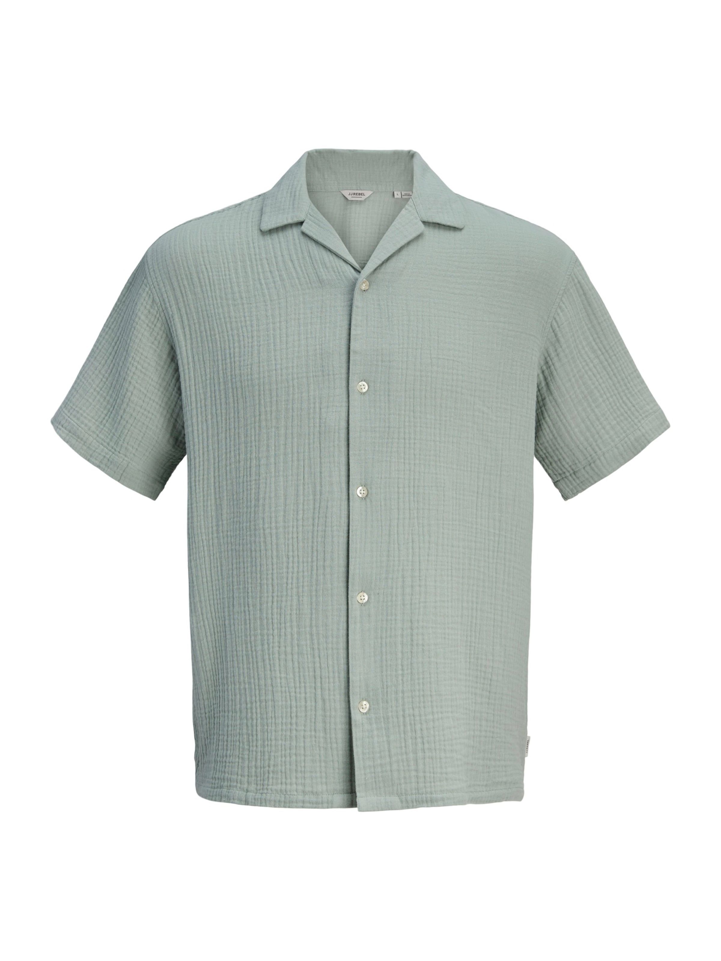 JJ Rebel Regular Fit Paita 'JREBJASON PATRICK' värissä harmaa: etupuoli