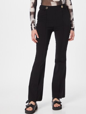 River Island Flared Trousers in Black: front