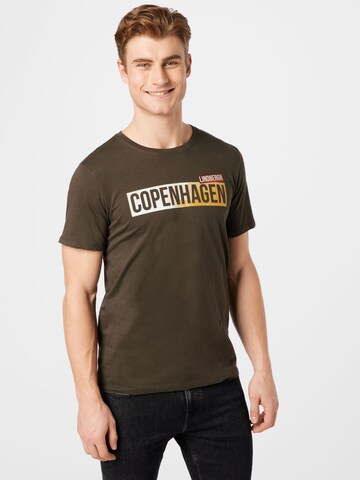 Lindbergh T-Shirt 'Copenhagen' in Grün: predná strana