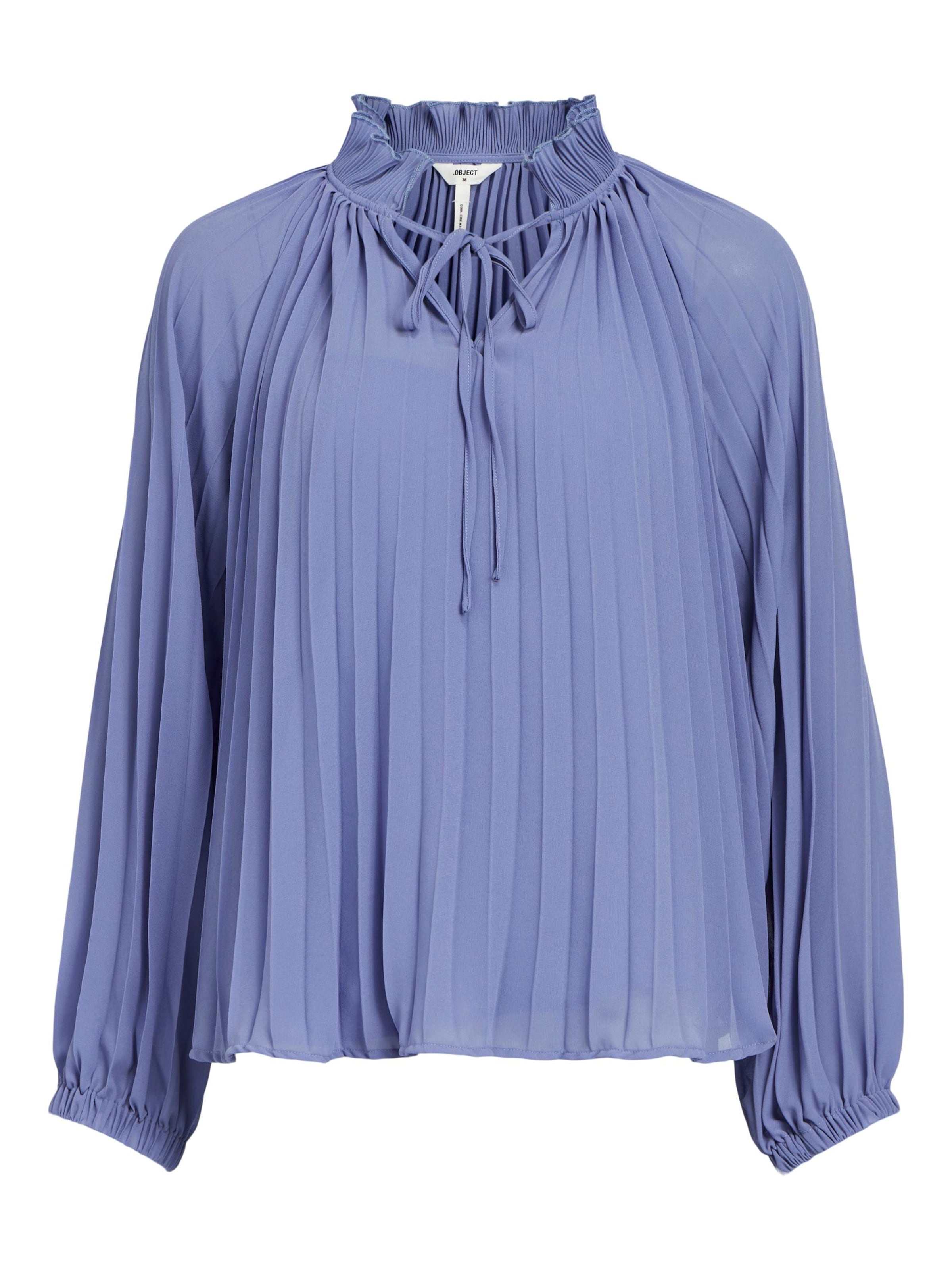 OBJECT Blus 'BRINK' i lila: framsida