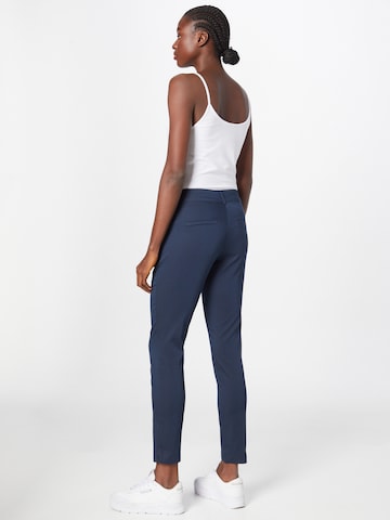 Coupe slim Pantalon chino 'Lea' Kaffe en bleu