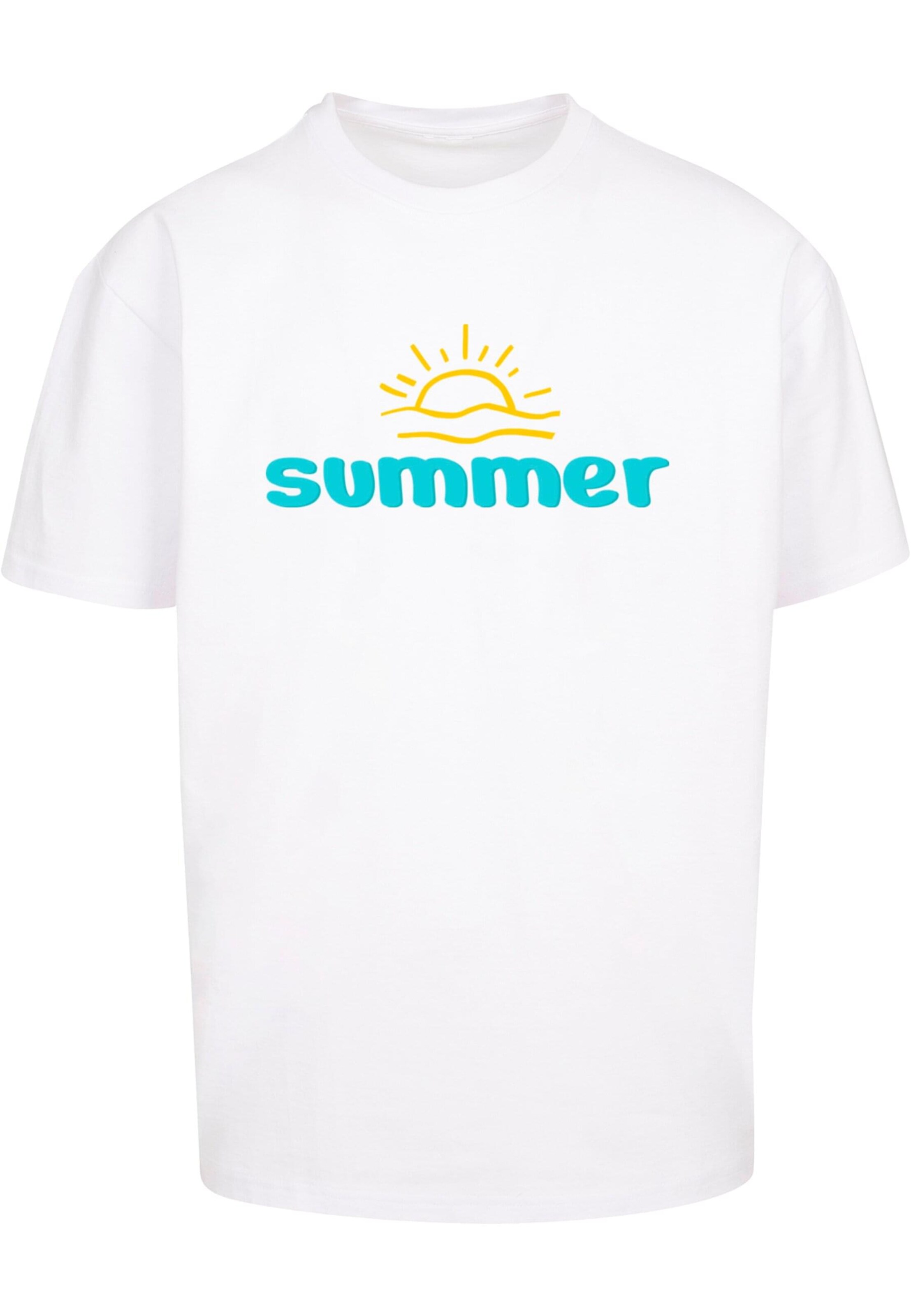 T-Shirt 'Summer - Sun' Merchcode en blanc : devant
