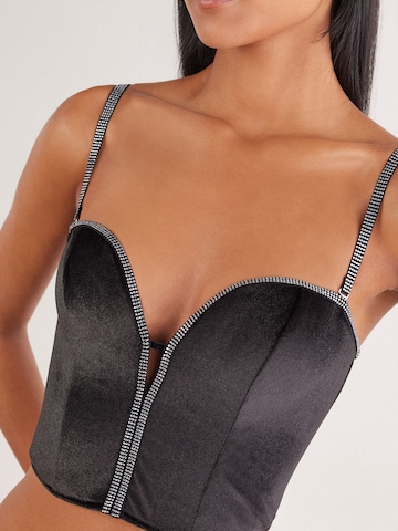 INTIMISSIMI Blouse 'Girls Wanna Glisten' in Black