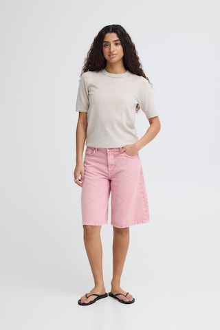 ICHI - Loosefit Calças de ganga em rosa