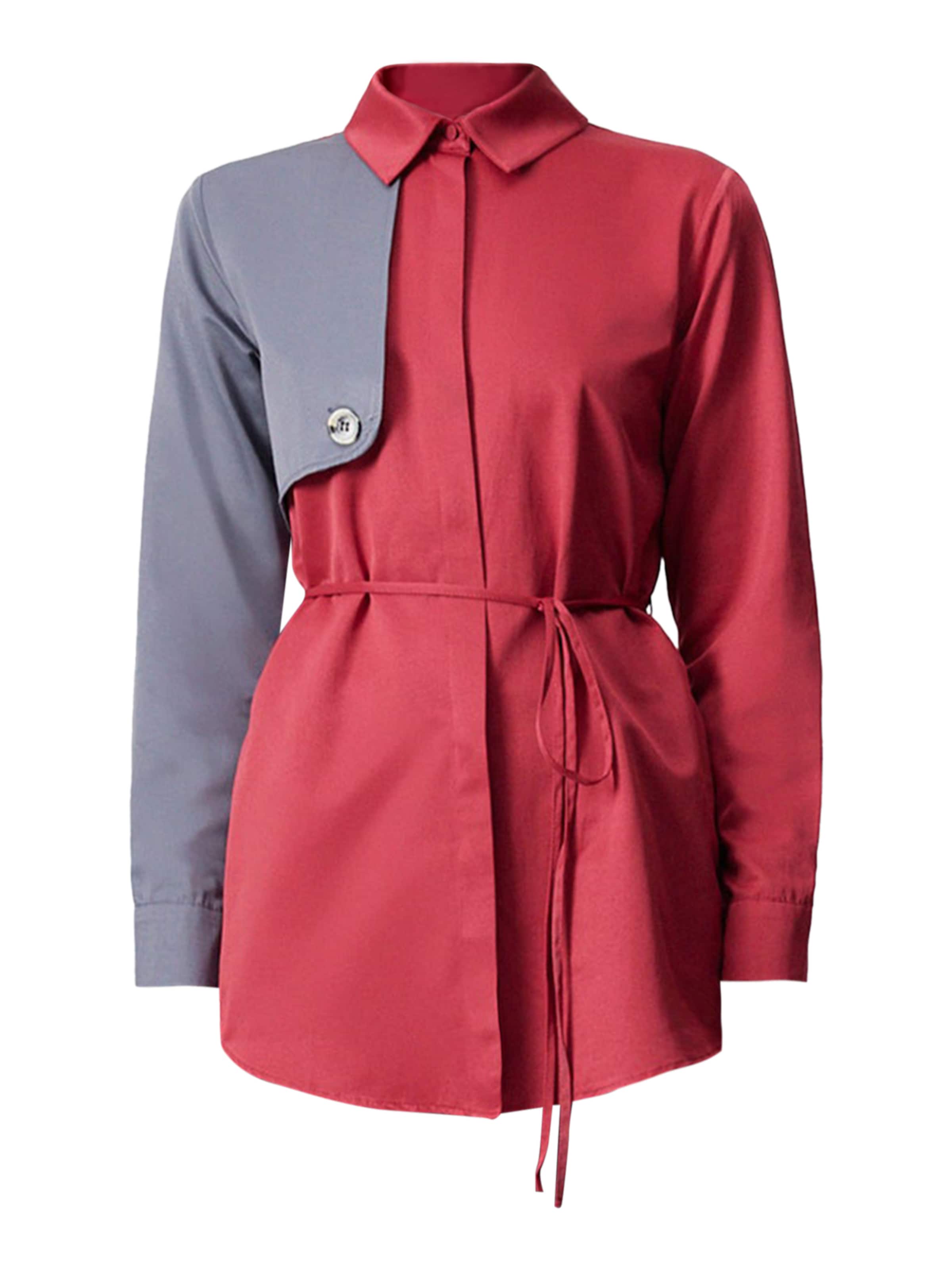 Touche Prive Blouse in Rood: voorkant