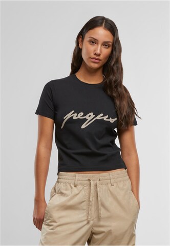 Pequs Tričko – černá: přední strana