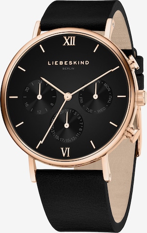 Liebeskind Berlin Analoguhr in Schwarz: Vorderseite