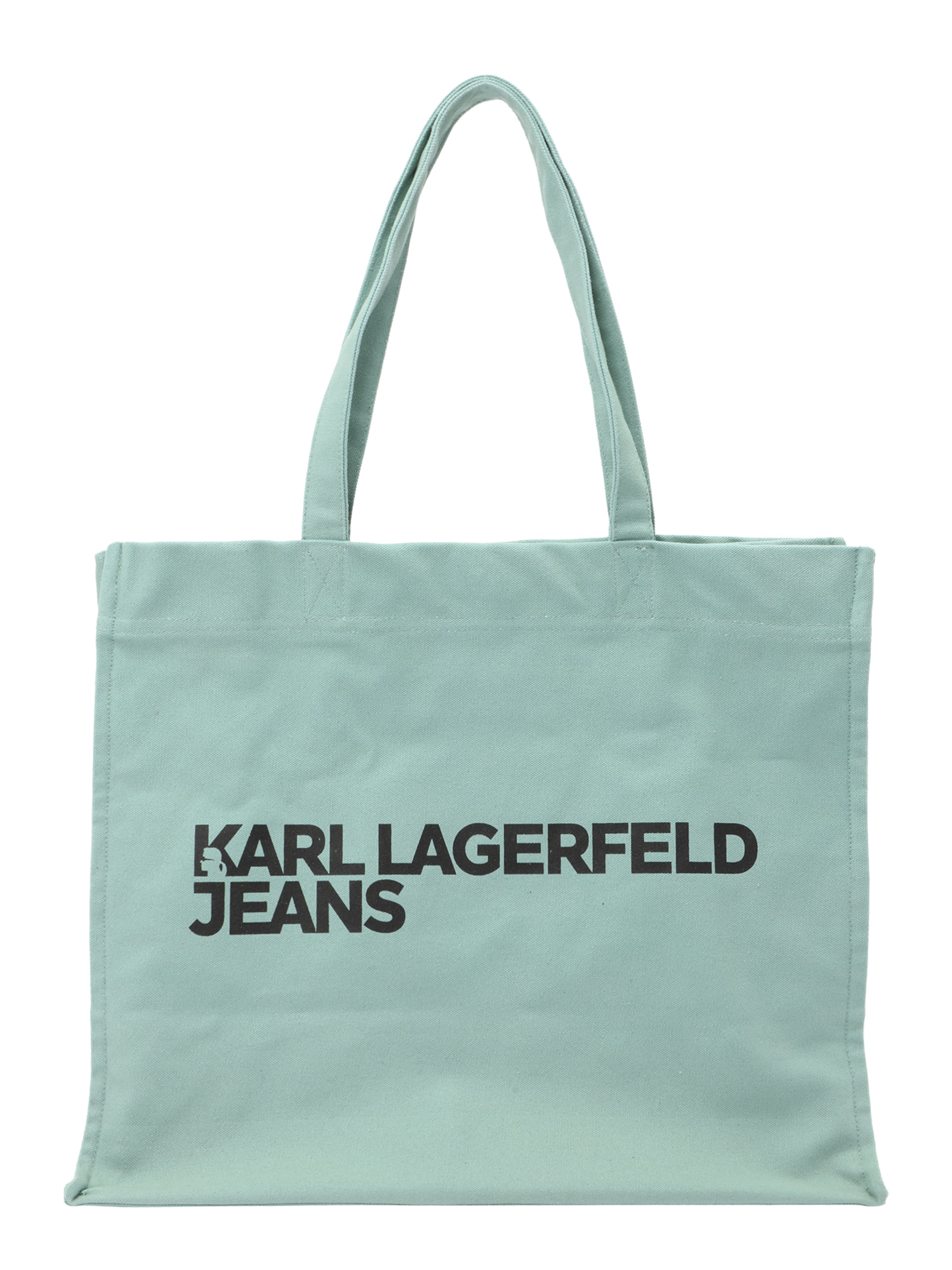 KARL LAGERFELD JEANS - Shopper en verde: frente