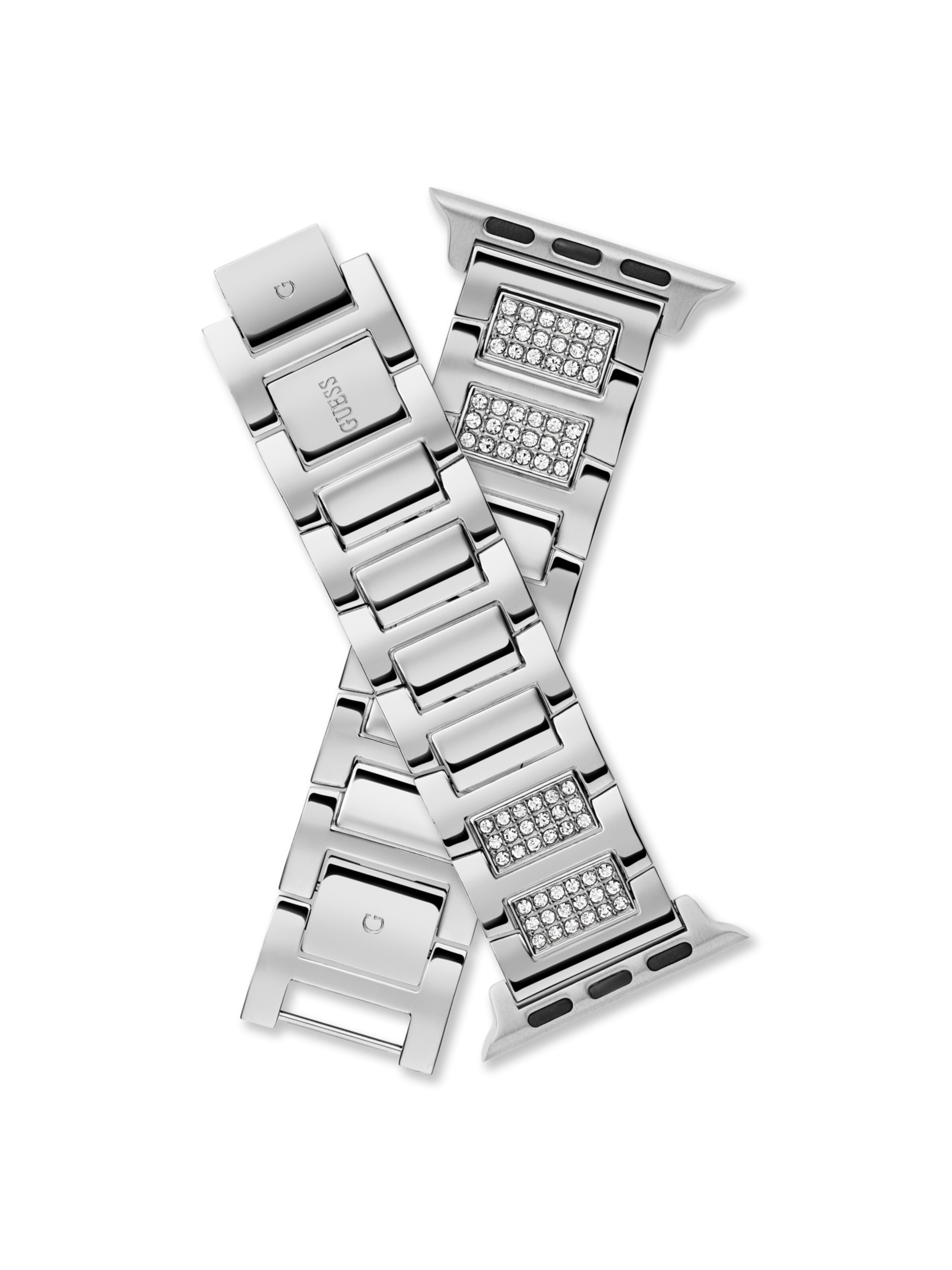 GUESS Analog watch ' APPLE BAND (38MM-40MM) ' in Silver