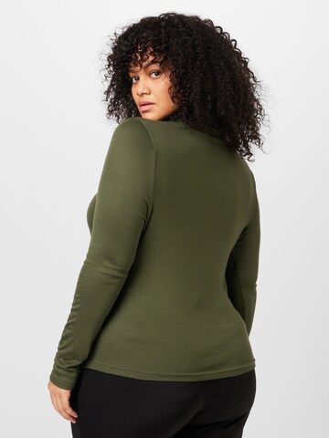 Guido Maria Kretschmer Curvy Shirt 'Saskia' in Green