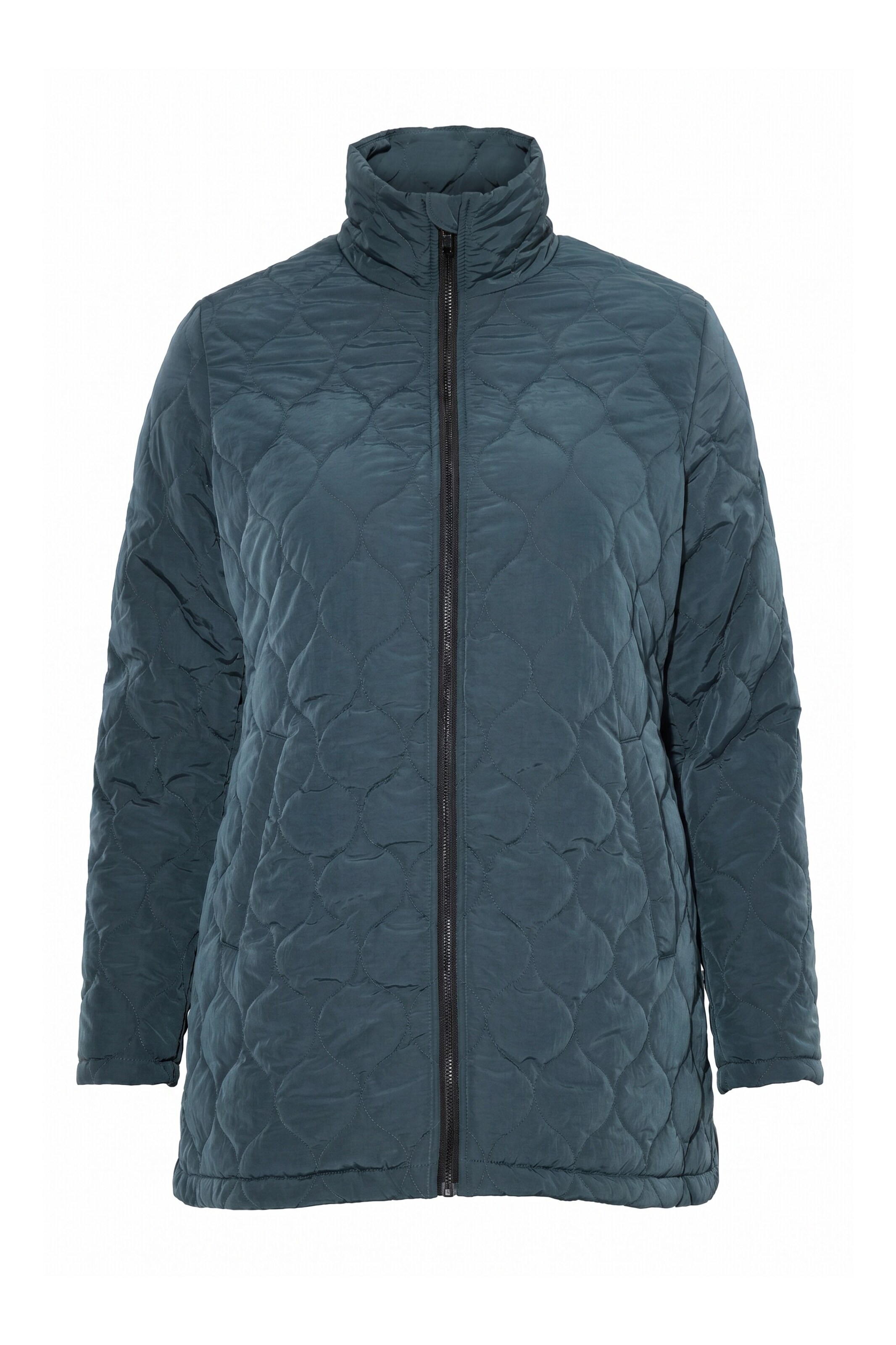 Ulla Popken Übergangsjacke in Blau: Vorderseite