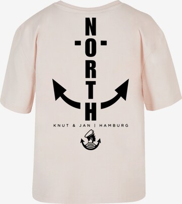F4NT4STIC Shirt 'North Anchor Knut & Jan Hamburg' in Orange