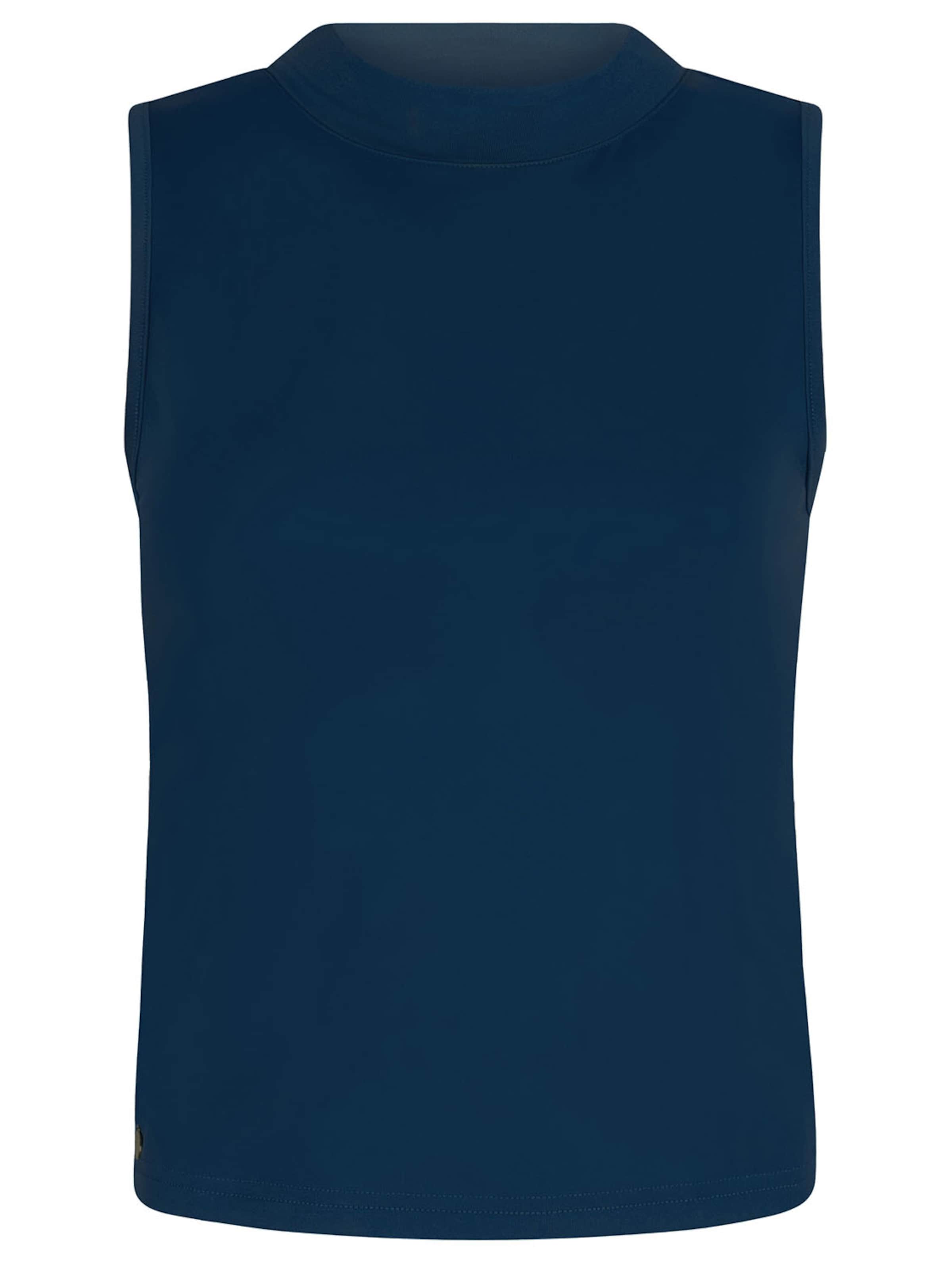 Chic by Lirette Top 'Crop top halter Natural' in Blauw: voorkant