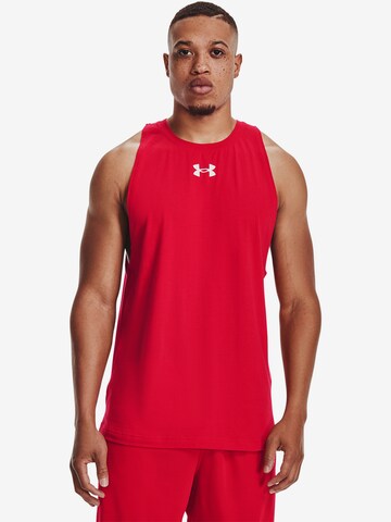 UNDER ARMOUR Functioneel shirt in Rood: voorkant