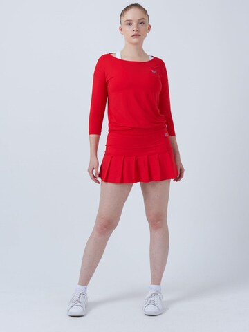 SPORTKIND Performance Shirt '3/4 Loose Fit' in Red: front