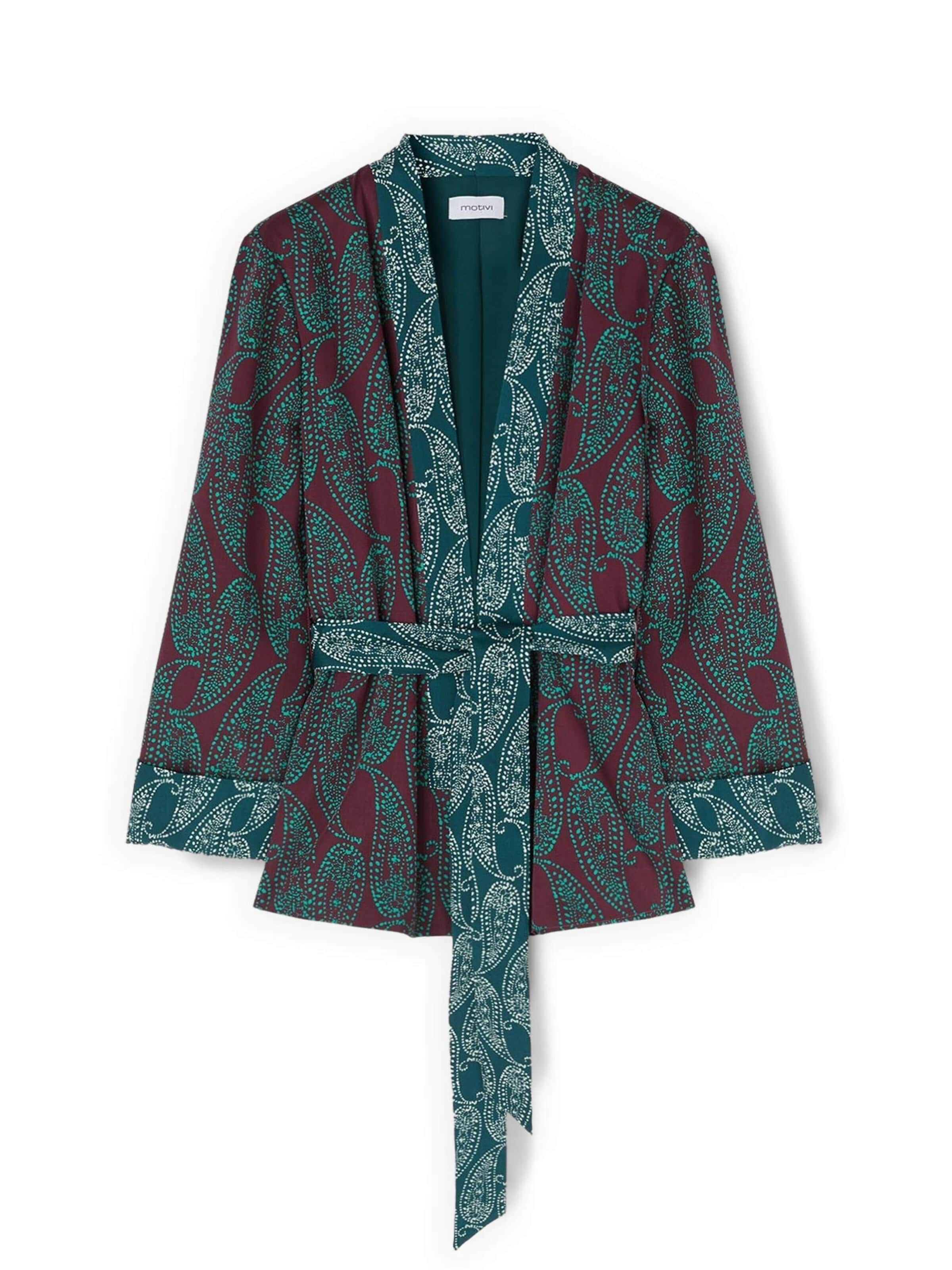 Veste mi-saison MOTIVI en vert : devant