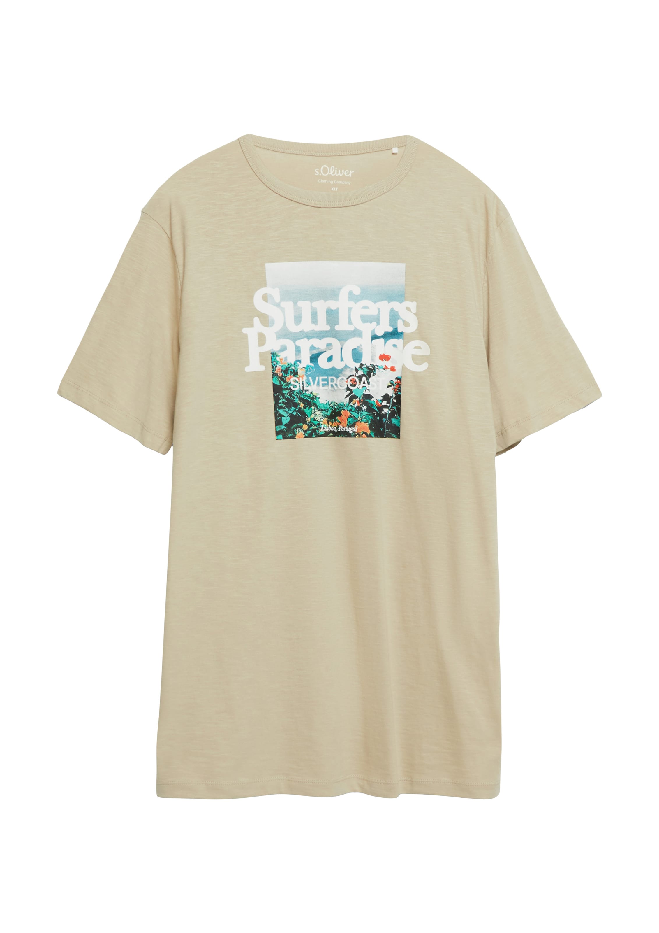 s.Oliver T-Shirt in Beige: Vorderseite