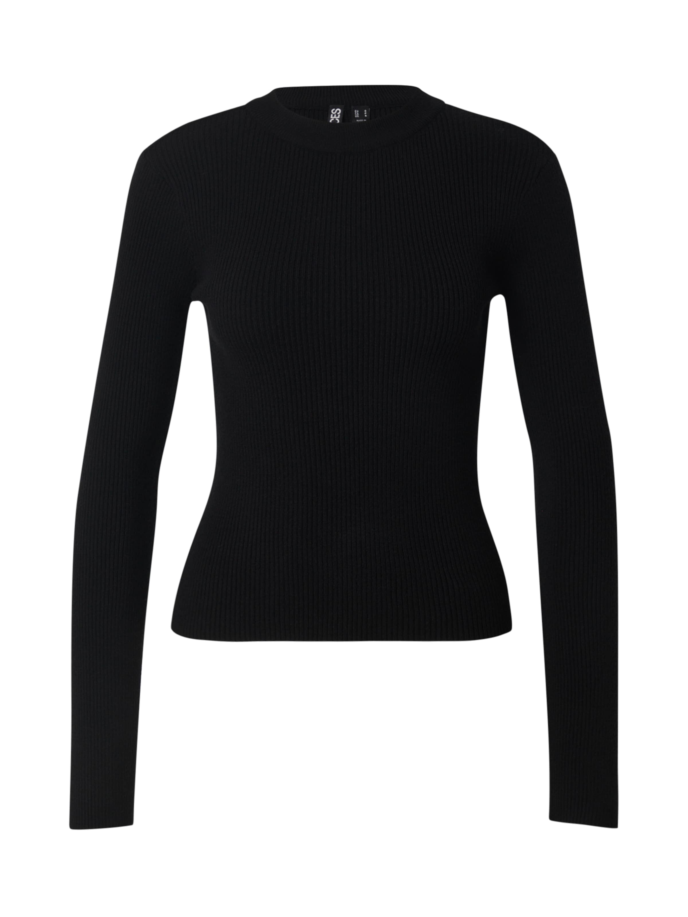 PIECES Pulóver - fekete: elől