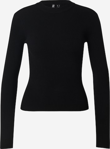 Pullover di PIECES in nero: frontale